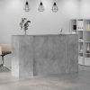  recepciós pult betonszürke 180x50x103,5 cm szerelt fa