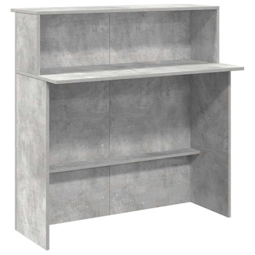  recepciós pult betonszürke 180x50x103,5 cm szerelt fa
