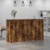  recepciós pult füstös tölgy 180x50x103,5 cm szerelt fa