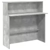  recepciós pult betonszürke 200x50x103,5 cm szerelt fa