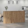  recepciós pult kézműves tölgy 200x50x103,5 cm szerelt fa