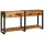  Konzolasztalok 2 pcs Barna 160 x 33 x 75 cm Tömör durva mangófa