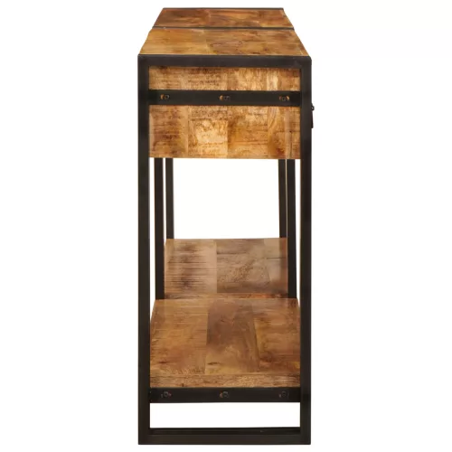  Konzolasztalok 2 pcs Barna 160 x 33 x 75 cm Tömör durva mangófa
