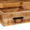  Konzolasztalok 2 pcs Barna 160 x 33 x 75 cm Tömör durva mangófa