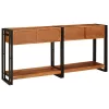  Konsole Asztal 2 2 pcs Barna 160 x 33 x 75 cm Tömör akácfa