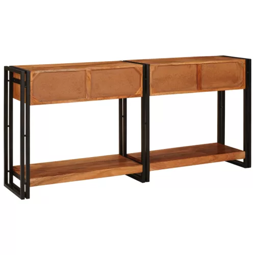  Konsole Asztal 2 2 pcs Barna 160 x 33 x 75 cm Tömör akácfa