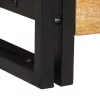 Konzolasztal 2 pcs Barna 200 x 33 x 75 cm Tömör nyers mangófa