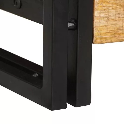  Konzolasztal 2 pcs Barna 200 x 33 x 75 cm Tömör nyers mangófa