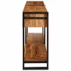  Konzolasztalok 2 pcs Barna 200 x 33 x 75 cm Tömör akácfa
