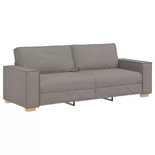  3 darabos kanapé szett párnákkal, taupe szövet