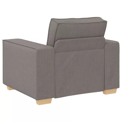  3 darabos kanapé szett párnákkal, taupe szövet