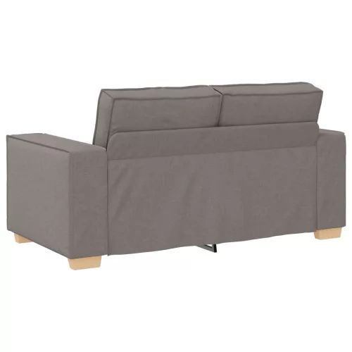  3 darabos kanapé szett párnákkal, taupe szövet