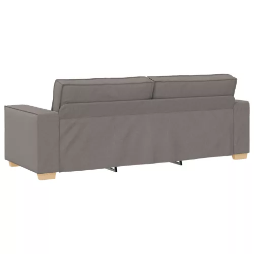  3 darabos kanapé szett párnákkal, taupe szövet
