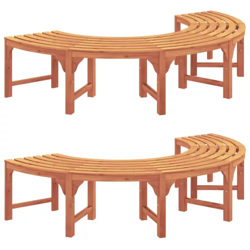  Fa pad 2 pcs Természetes 160 x 80 x 45cm Tömör Eukaliptusz Fa