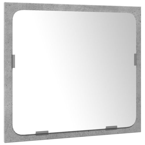  3 részes betonszürke szerelt fa fürdőszobai bútorszett