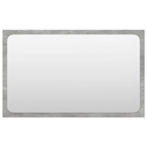  4 részes betonszürke szerelt fa fürdőszobai bútorszett