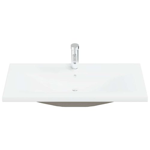  5 részes betonszürke szerelt fa fürdőszobai bútorszett