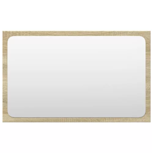  4 részes sonoma tölgyszínű szerelt fa fürdőszobai bútorszett