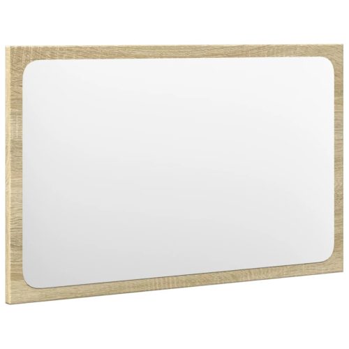  3 részes sonoma tölgyszínű szerelt fa fürdőszobai bútorszett