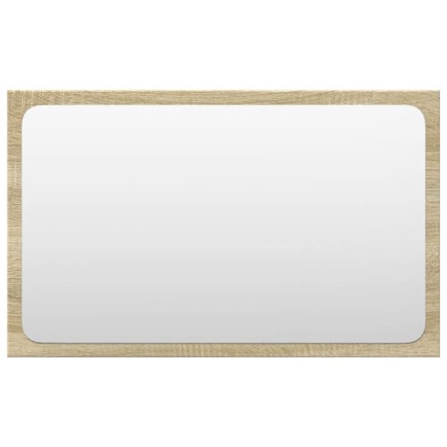  3 részes sonoma tölgyszínű szerelt fa fürdőszobai bútorszett