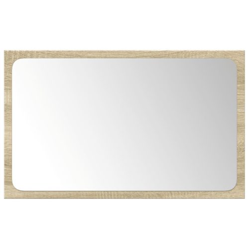  3 részes sonoma tölgyszínű szerelt fa fürdőszobai bútorszett