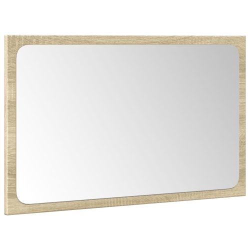  3 részes sonoma tölgyszínű szerelt fa fürdőszobai bútorszett