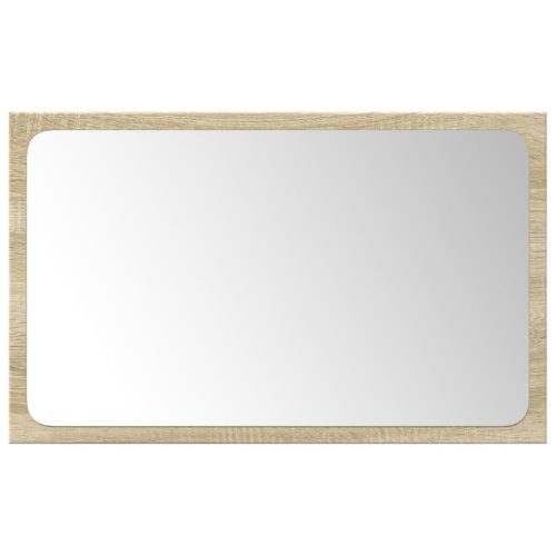  3 részes sonoma tölgyszínű szerelt fa fürdőszobai bútorszett