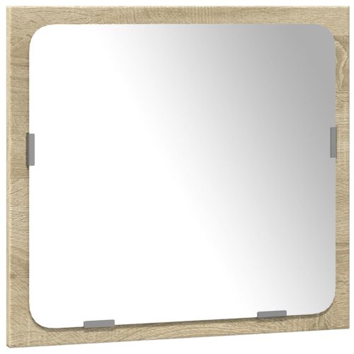  3 részes sonoma tölgyszínű szerelt fa fürdőszobai bútorszett