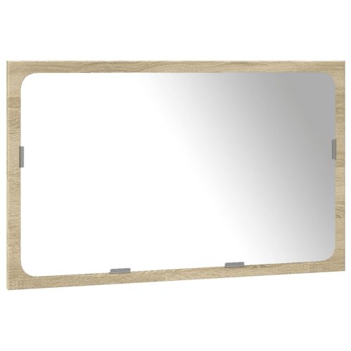  3 részes sonoma tölgyszínű szerelt fa fürdőszobai bútorszett