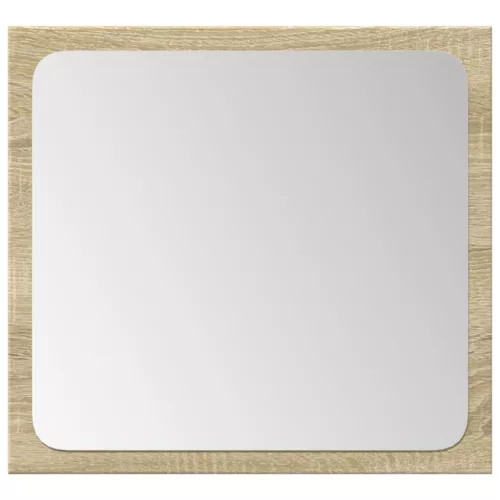  4 részes sonoma tölgyszínű szerelt fa fürdőszobai bútorszett