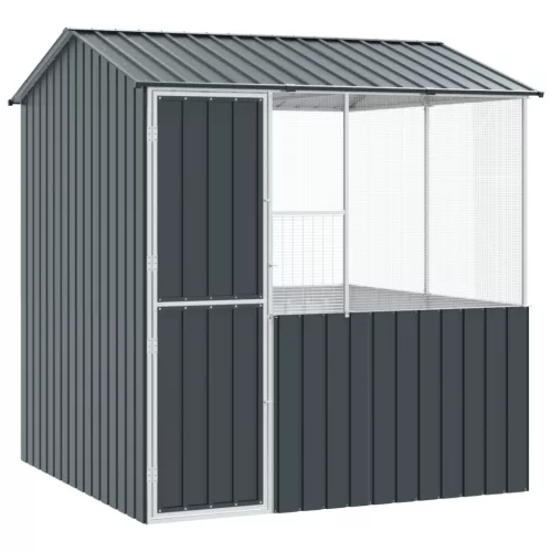  Madárkalitka Antracit 215x78x200 cm Galvanizált Acél