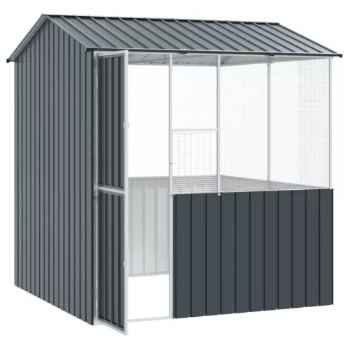  Madárkalitka Antracit 215x78x200 cm Galvanizált Acél