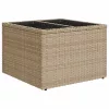  9 részes bézs polyrattan kerti ülőgarnitúra párnákkal