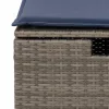  6 részes szürke polyrattan kerti ülőgarnitúra párnákkal