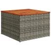  7 részes szürke polyrattan kerti ülőgarnitúra párnákkal
