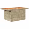  9 részes bézs polyrattan kerti ülőgarnitúra párnákkal