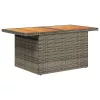  10 részes szürke polyrattan kerti ülőgarnitúra párnákkal
