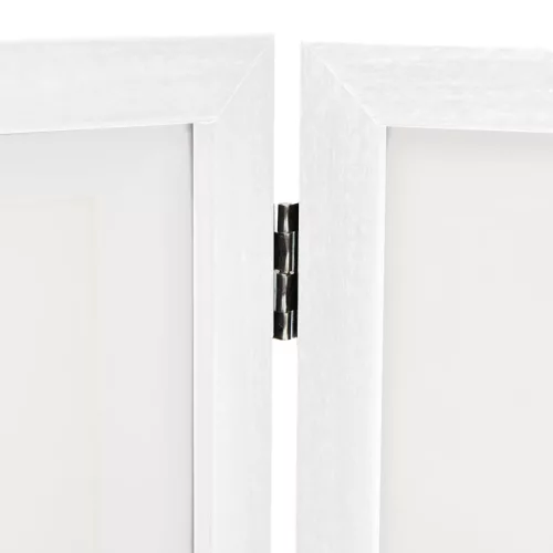  fehér háromszárnyas fényképkeret 28x18 cm + 2x(13x18 cm)