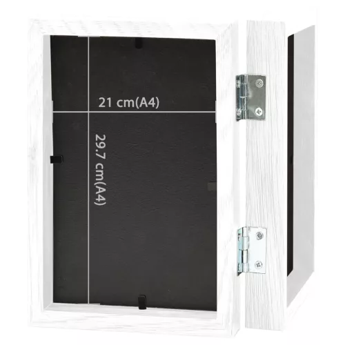  fehér kétszárnyas fényképkeretszett 2 x (21 x 29,7 cm)