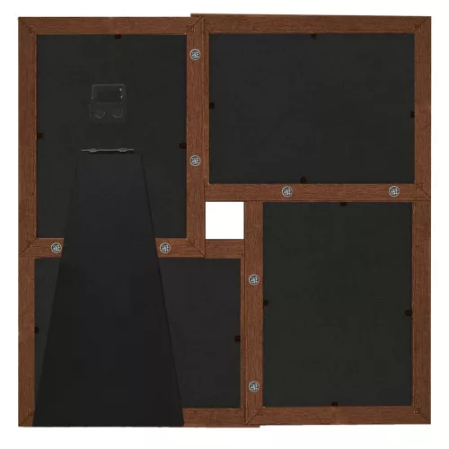  sötétbarna MDF fényképkeretszett 4 db 13 x 18 cm-es képhez