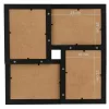  fekete MDF fényképkeretszett 4 db 10 x 15 cm-es képhez