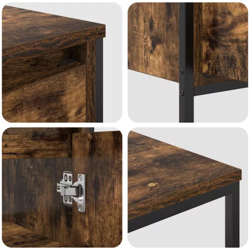  3 részes fürdőszoba bútor szett füstös tölgy színben - Mérnöki fa