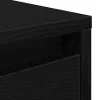  fekete tölgyfa dohányzóasztal fiókokkal 100x100x40 cm