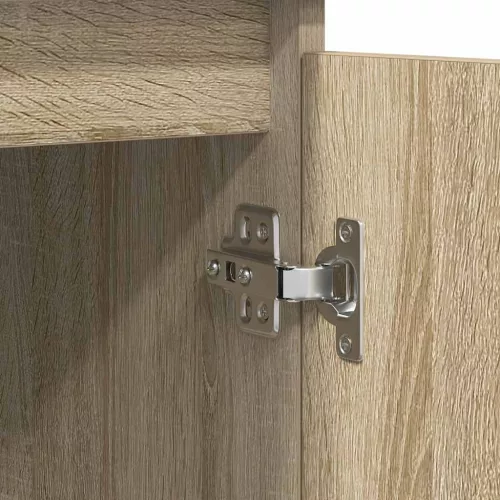  sonoma tölgy szerelt fa tálalószekrény fiókos 100,5x35x76 cm