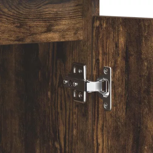  füstölt tölgy szerelt fa tálalószekrény fiókos 100,5x35x76 cm