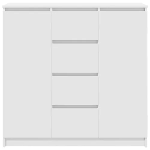  fehér szerelt fa tálalószekrény fiókos 100,5x35x98,5 cm