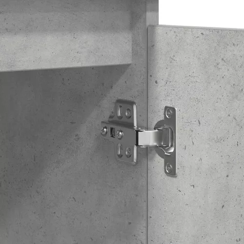  betonszürke szerelt fa tálalószekrény fiókos 100,5x35x98,5 cm