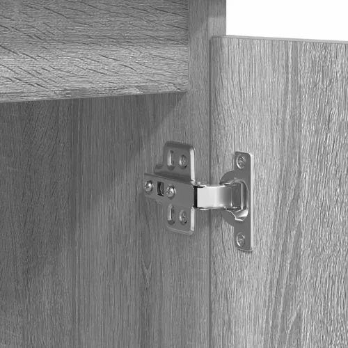  szürke sonoma szerelt fa tálalószekrény fiókos 100,5x35x98,5 cm