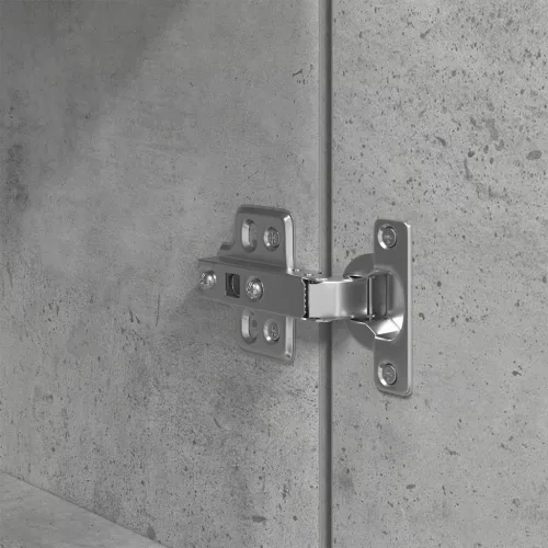  betonszürke szerelt fa magasszekrény 50x35x180 cm