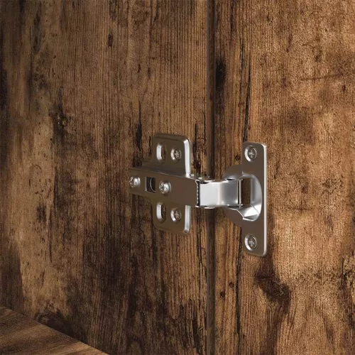  füstös tölgy színű szerelt fa magasszekrény 50x35x180 cm